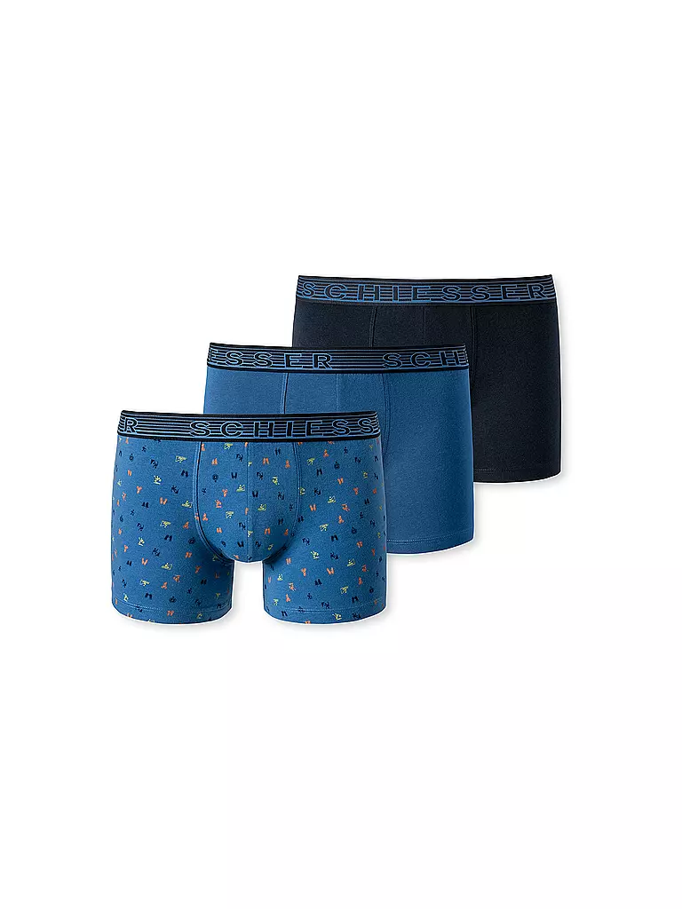 SCHIESSER | Jungen Pants 3er Pkg sortiert 5 | blau