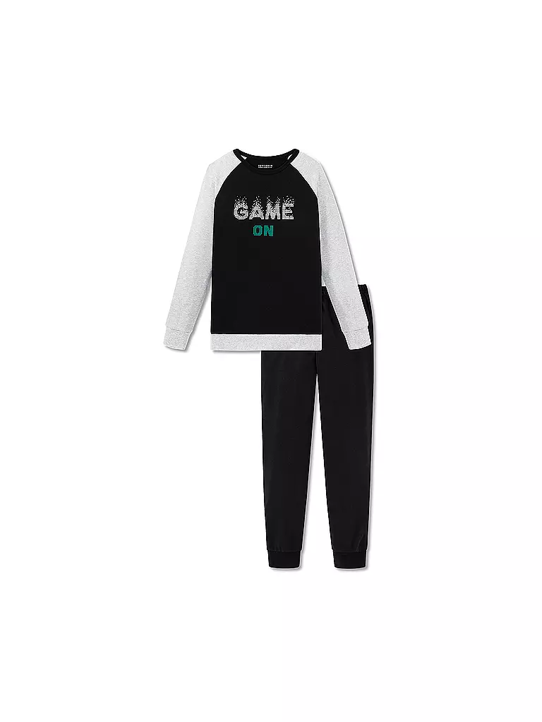 SCHIESSER | Jungen Pyjama | schwarz