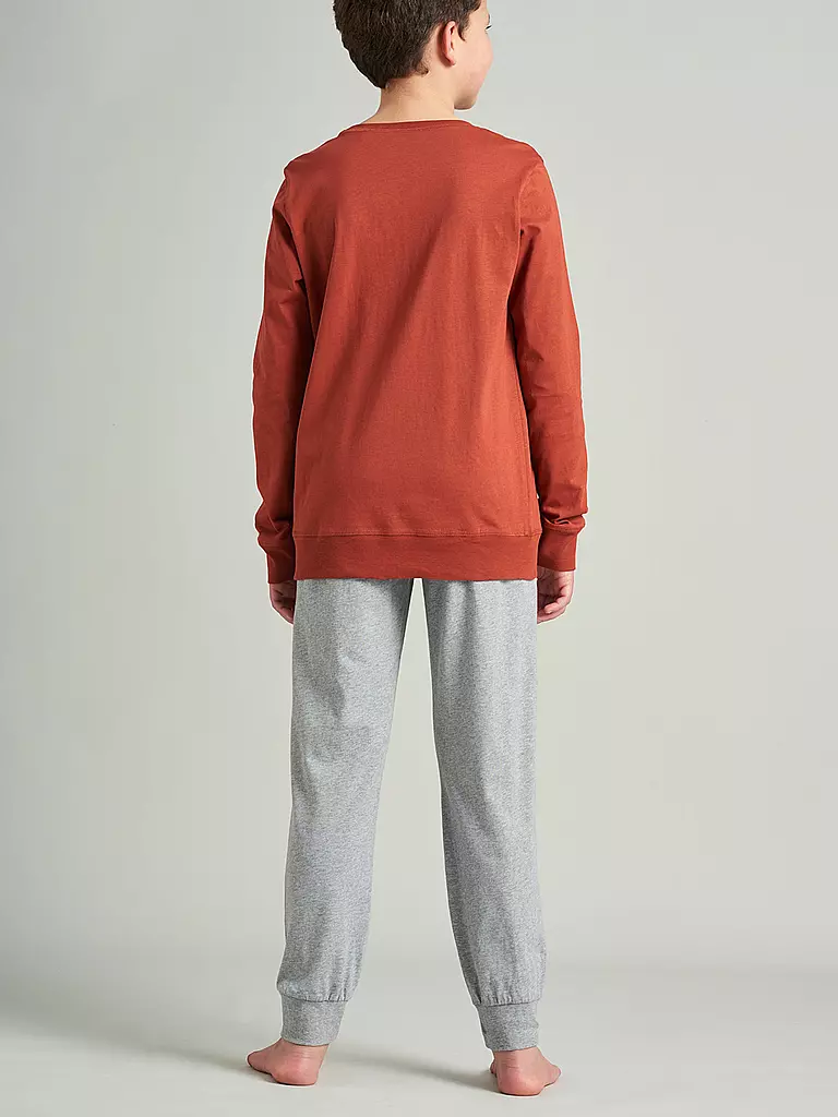 SCHIESSER | Jungen Pyjama | orange