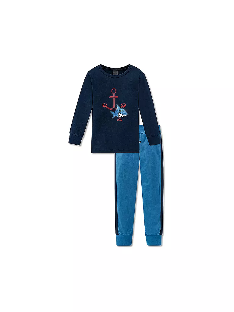 SCHIESSER | Jungen-Pyjama "Capt´n Sharky" | blau