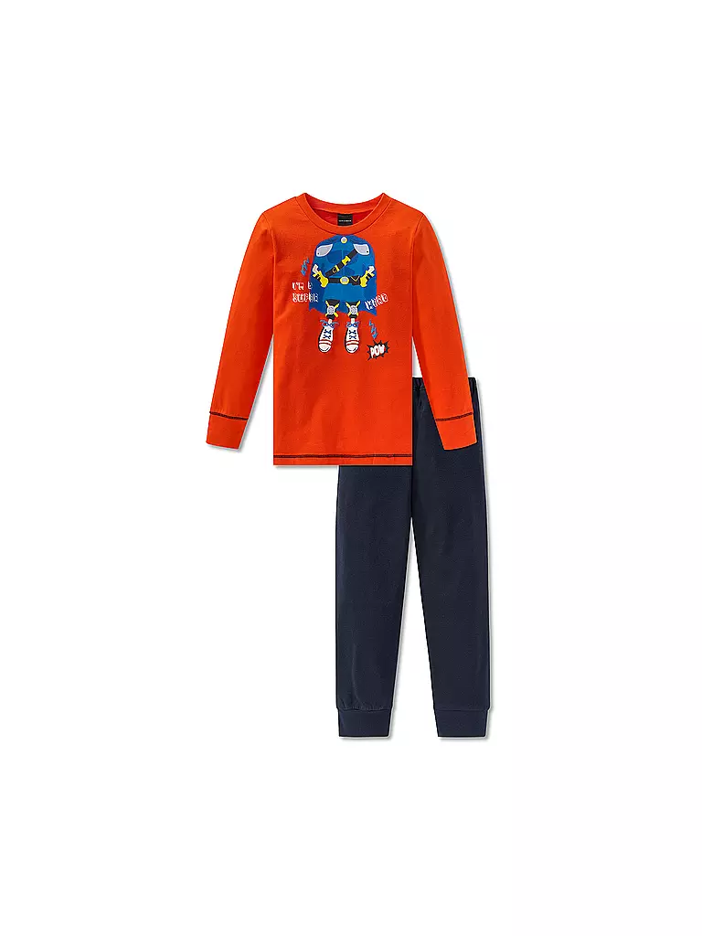 SCHIESSER | Jungen-Pyjama "Rat Henry" | orange