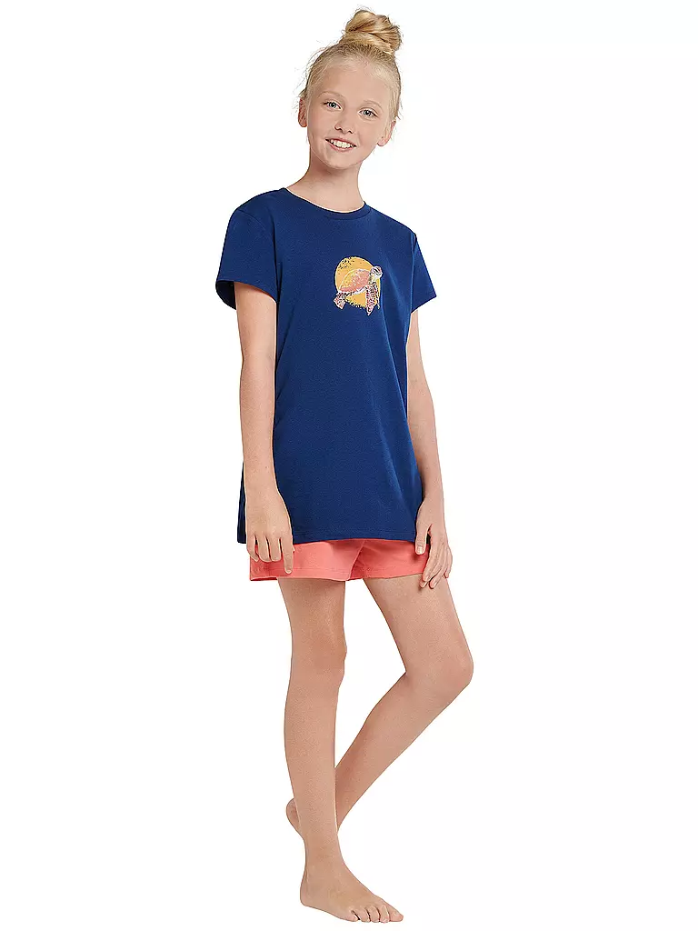 SCHIESSER | Mädchen Pyjama  | blau