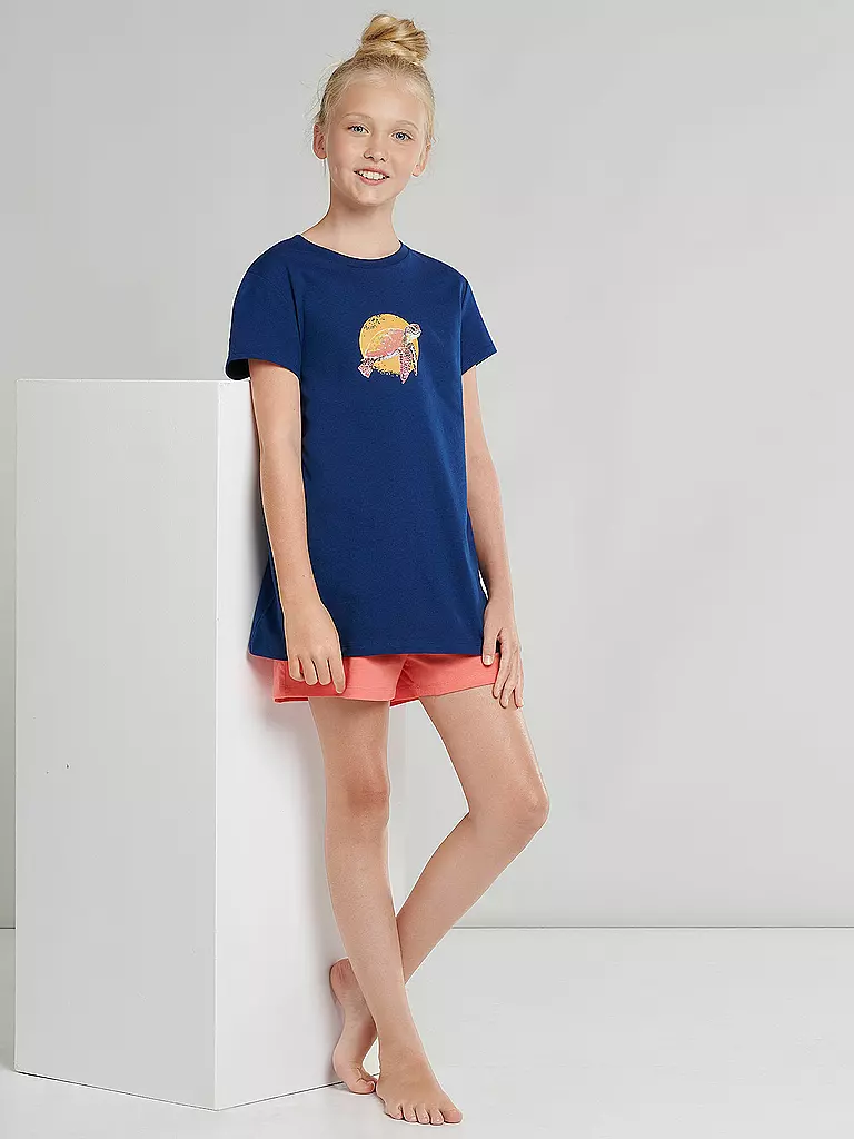 SCHIESSER | Mädchen Pyjama  | blau
