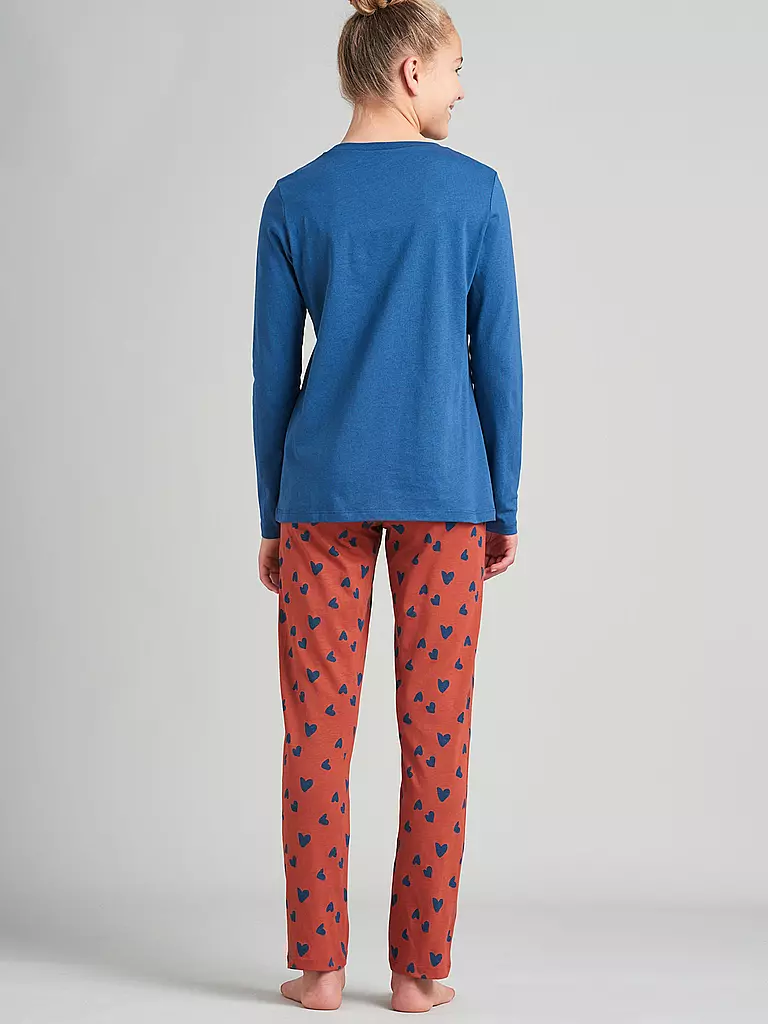 SCHIESSER | Mädchen Pyjama | blau