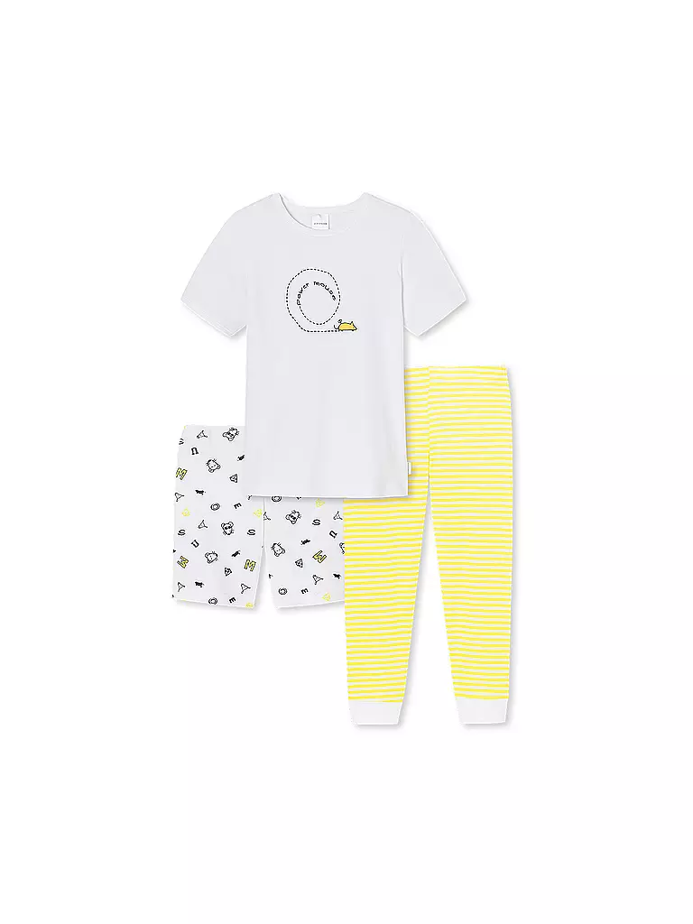 SCHIESSER | Mädchen-Pyjama "Yellow Mouse" | 