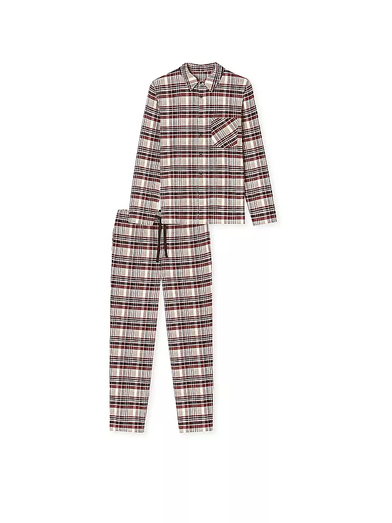 SCHIESSER | Pyjama  | Dunkelrot