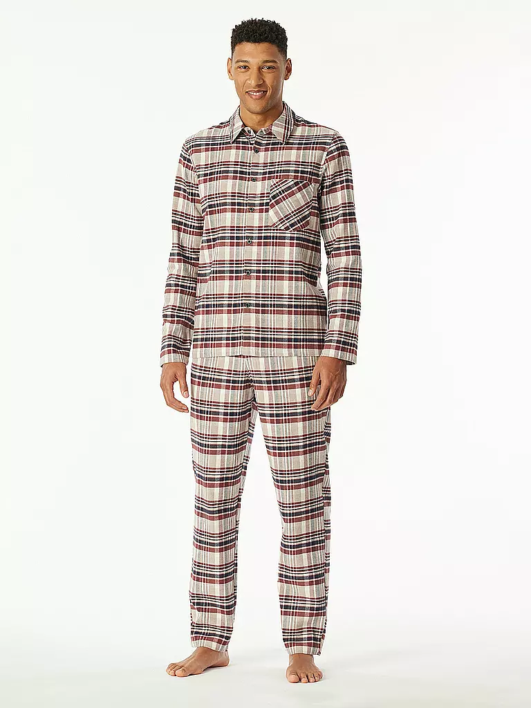 SCHIESSER | Pyjama  | Dunkelrot