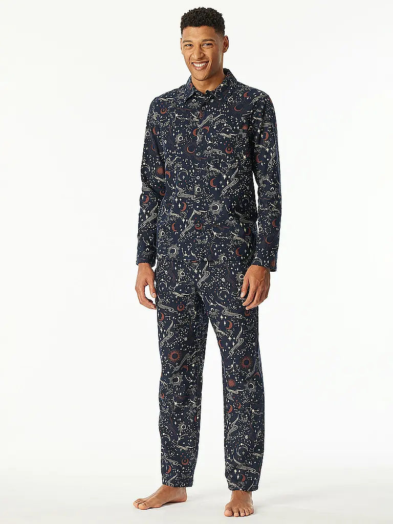 SCHIESSER | Pyjama  | Blau