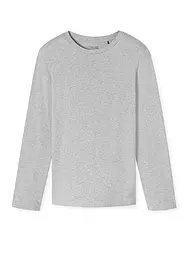 SCHIESSER | Pyjama Langarmshirt  | grau