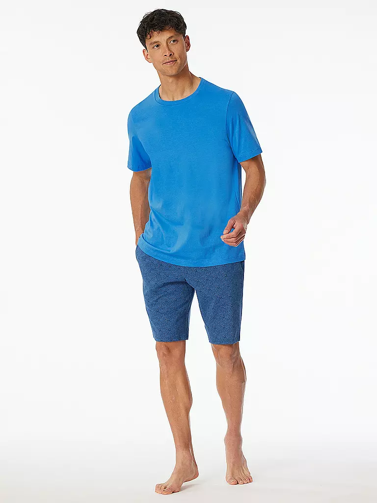 SCHIESSER | Pyjama Shirt  | blau