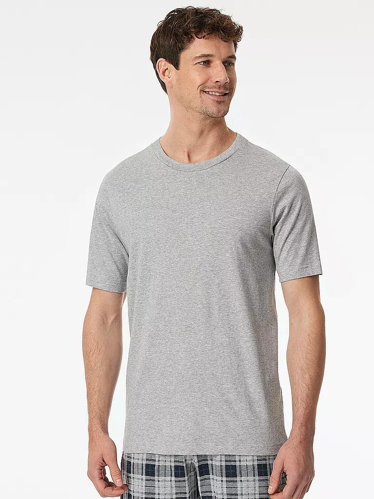 SCHIESSER | Pyjama Shirt | blau