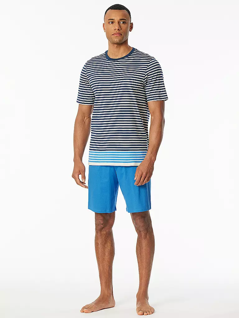 SCHIESSER | Pyjama | blau