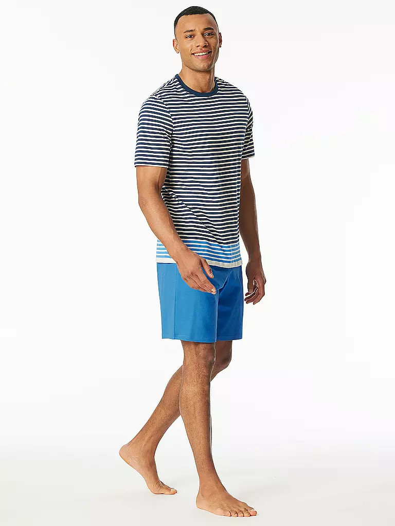 SCHIESSER | Pyjama | blau