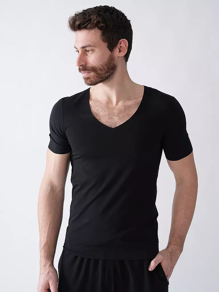 SCHIESSER | Shirt | schwarz