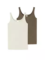 SCHIESSER | Top 2er Pkg. sortiert 4 | olive
