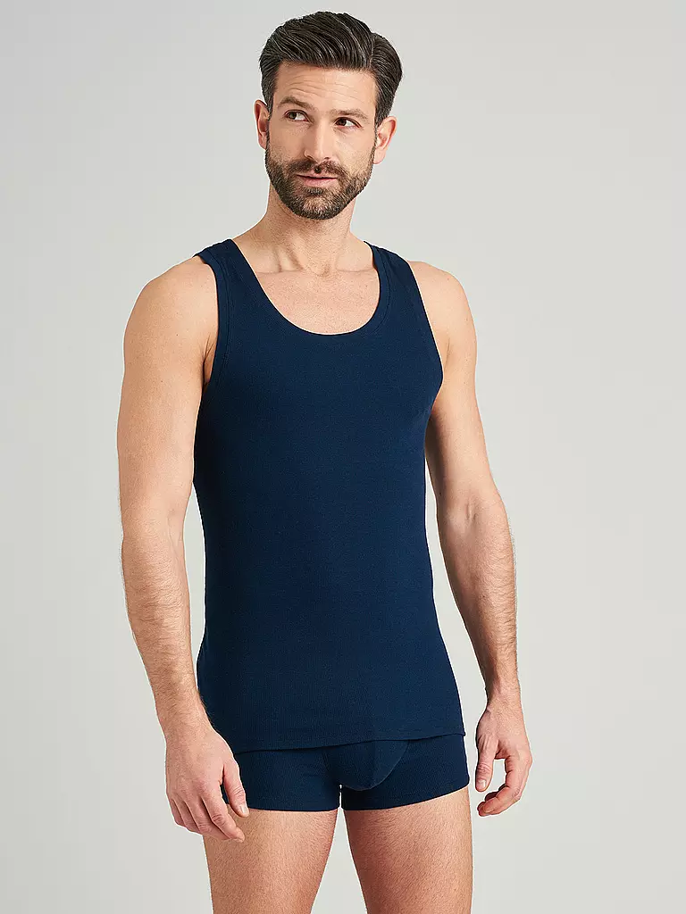 SCHIESSER | Unterhemd | blau