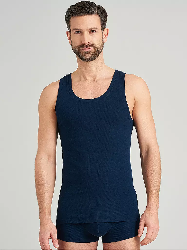 SCHIESSER | Unterhemd | blau
