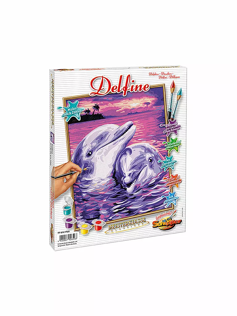 SCHIPPER | Malen nach Zahlen - Delfine  | keine Farbe