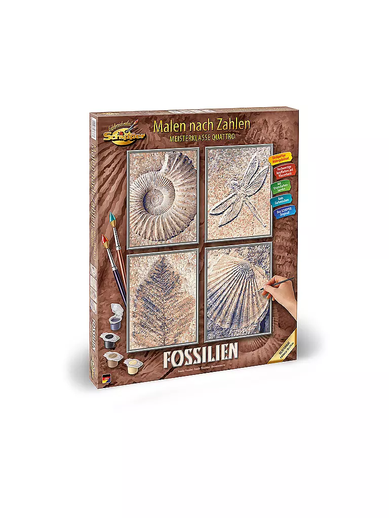 SCHIPPER | Malen nach Zahlen - Fossilien | keine Farbe