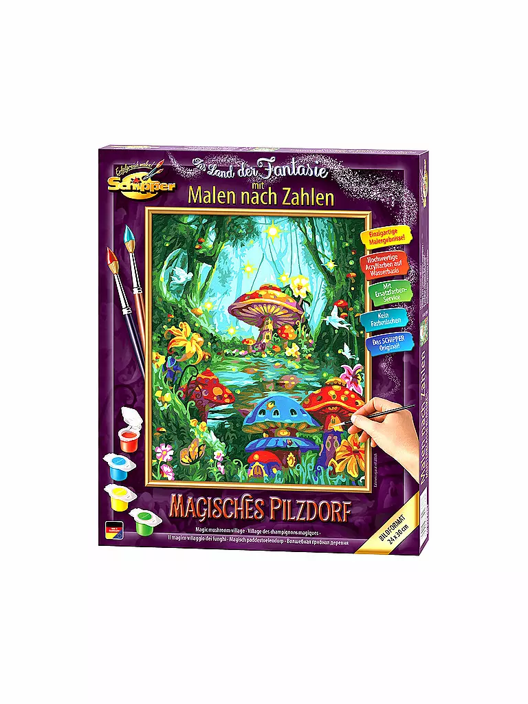 SCHIPPER | Malen nach Zahlen - Magisches Pilzdorf | keine Farbe