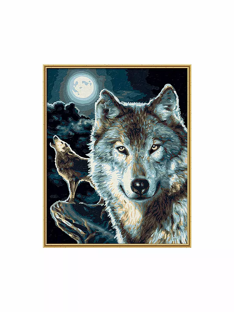 SCHIPPER | Malen nach Zahlen - Wölfe  | keine Farbe