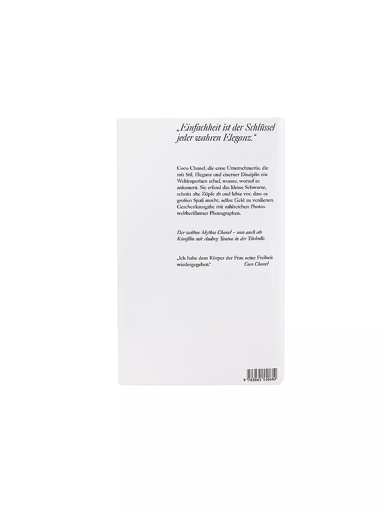 SCHIRMER GRAF | Buch - Die Kunst, Chanel zu sein: Coco Chanel erzählt ihr Leben | 