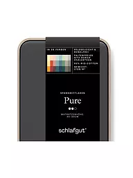 SCHLAFGUT | Jersey Spannleintuch PURE 120x200cm Full White M | grau