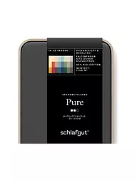 SCHLAFGUT | Jersey Spannleintuch PURE 90x200cm Grey Light S  | grau