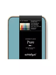 SCHLAFGUT | Jersey Spannleintuch PURE 90x200cm Grey Light S  | mint