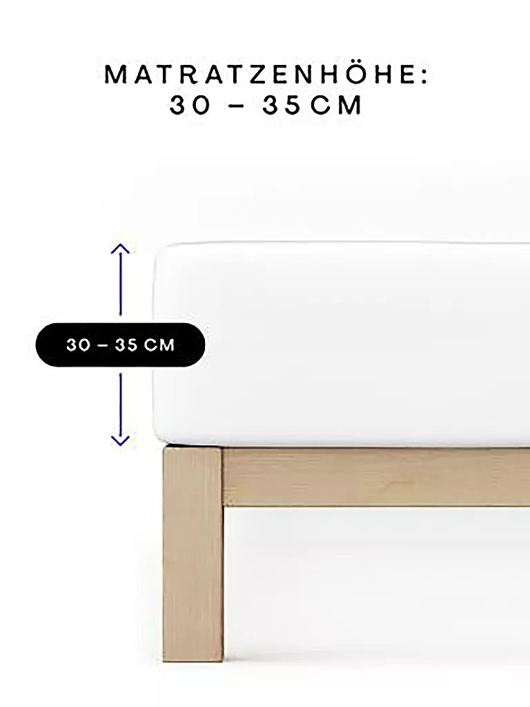 SCHLAFGUT | Jersey Spannleintuch PURE 90x200cm Sand Light S | grün