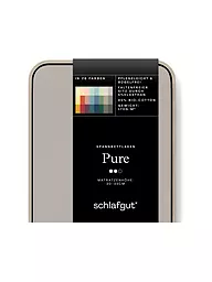 SCHLAFGUT | Jersey Spannleintuch PURE 90x200cm Grey Light S  | beige