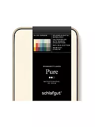 SCHLAFGUT | Jersey Spannleintuch PURE 90x200cm Grey Light S  | gelb