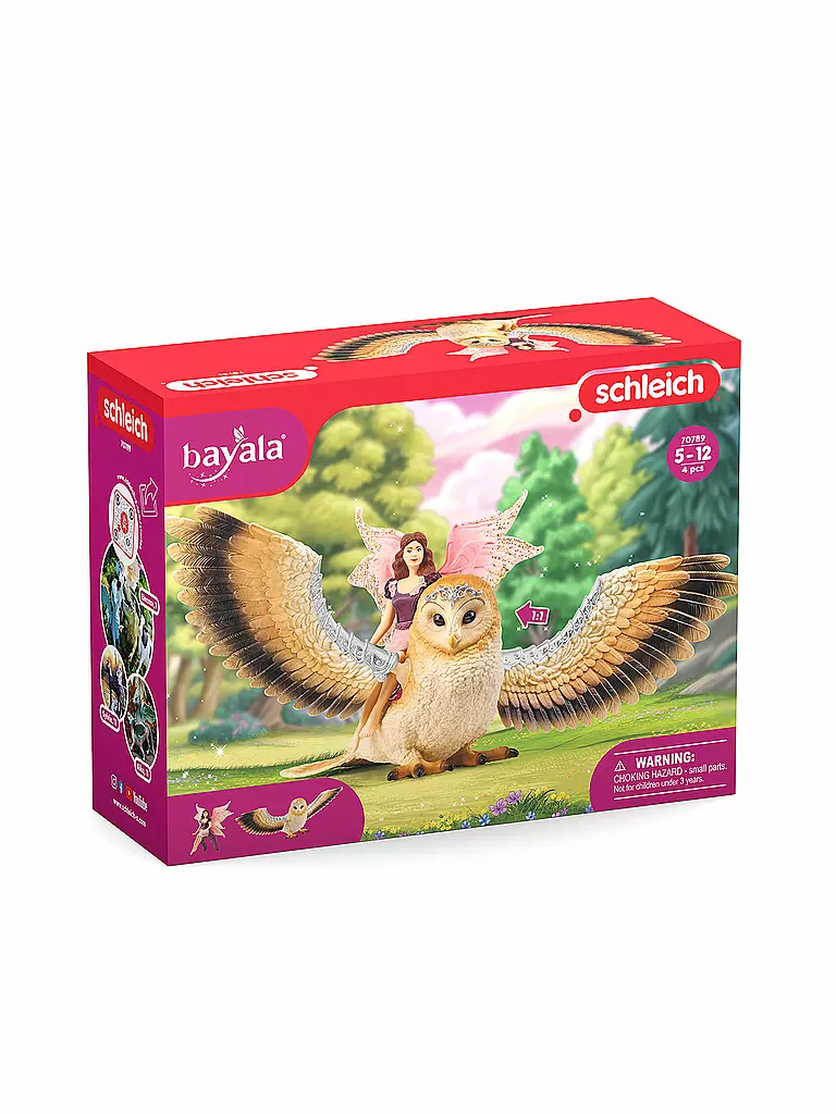 SCHLEICH | Bayala - Elfe auf Glitzer-Eule 70789 | keine Farbe