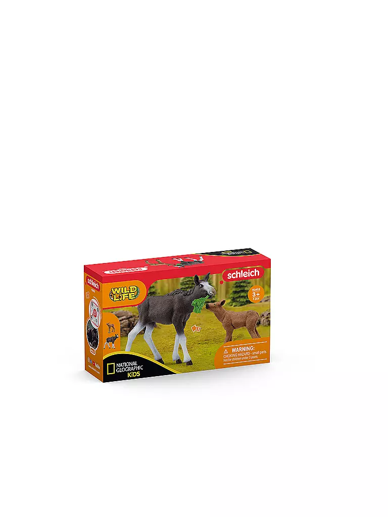 SCHLEICH | Elchkuh mit Kalb | keine Farbe
