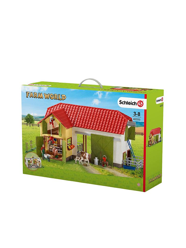 schleich grosser bauernhof mit tieren und zubehor farm world 42333 transparent