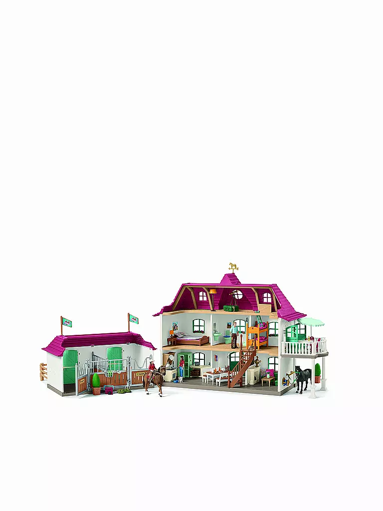 SCHLEICH | Grosser Pferdehof mit Wohnhaus und Stall 42416 | keine Farbe