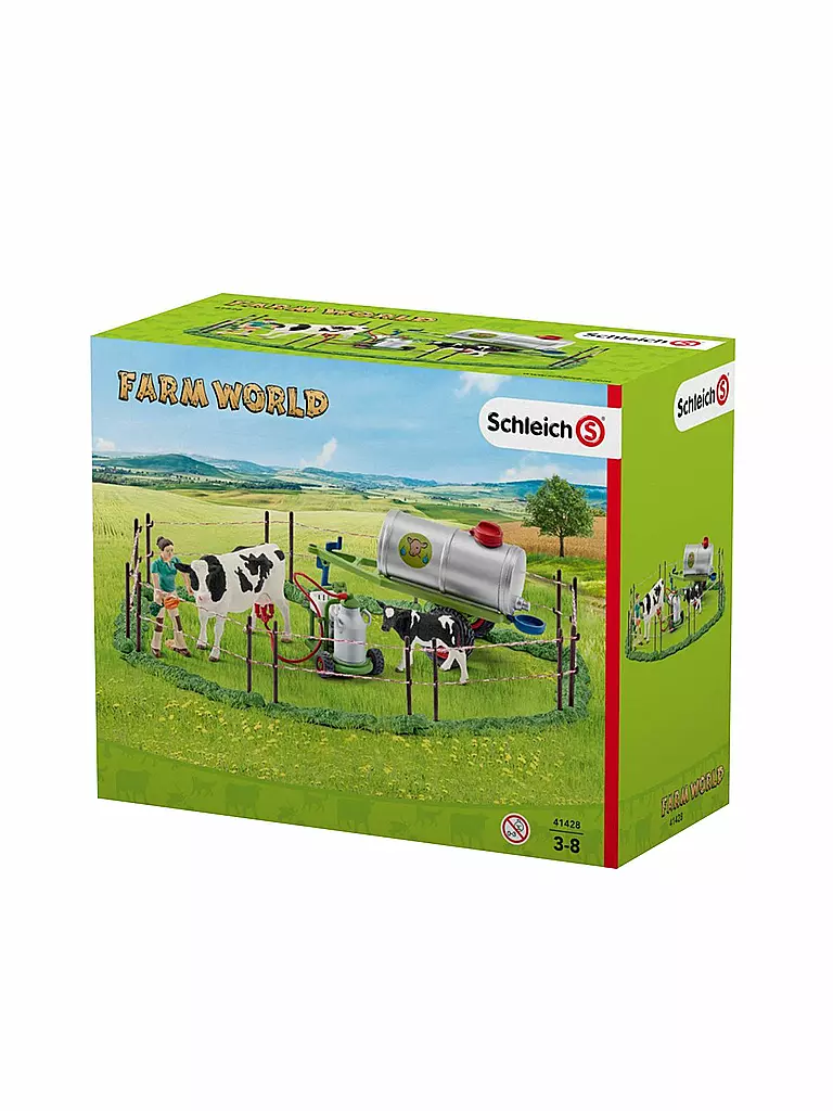 SCHLEICH | Kuhfamilie auf der Weide "Farm World" 41428 | transparent