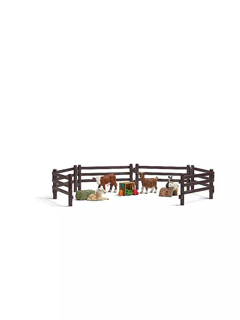 SCHLEICH | Playset Streichelzoo "Farm World" 21052 | transparent