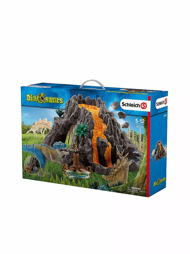 SCHLEICH | Riesenvulkan mit T-Rex "Dinosaurs" 42305 | transparent