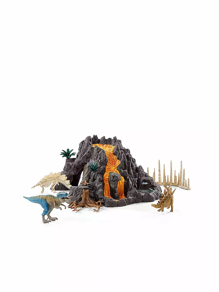 SCHLEICH | Riesenvulkan mit T-Rex "Dinosaurs" 42305 | transparent