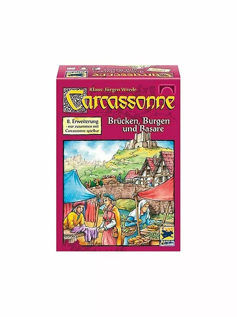 SCHMIDT-SPIELE | Carcassonne - Brücken, Burgen und Basare 8. Erweiterung | transparent