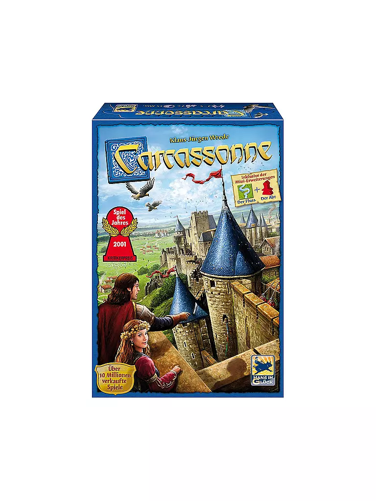 SCHMIDT-SPIELE | Carcassonne - Neue Edition (Spiel des Jahres 2001) | transparent