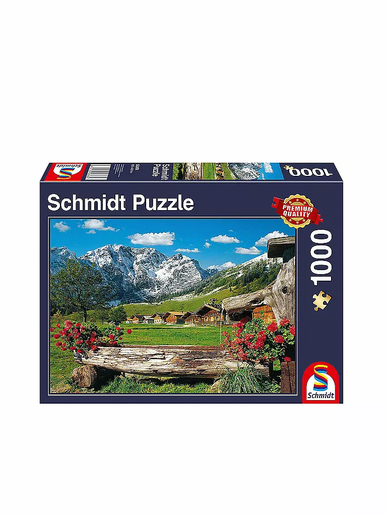 SCHMIDT-SPIELE | Puzzle - Blick ins Bergidyll (1000 Teile) | keine Farbe