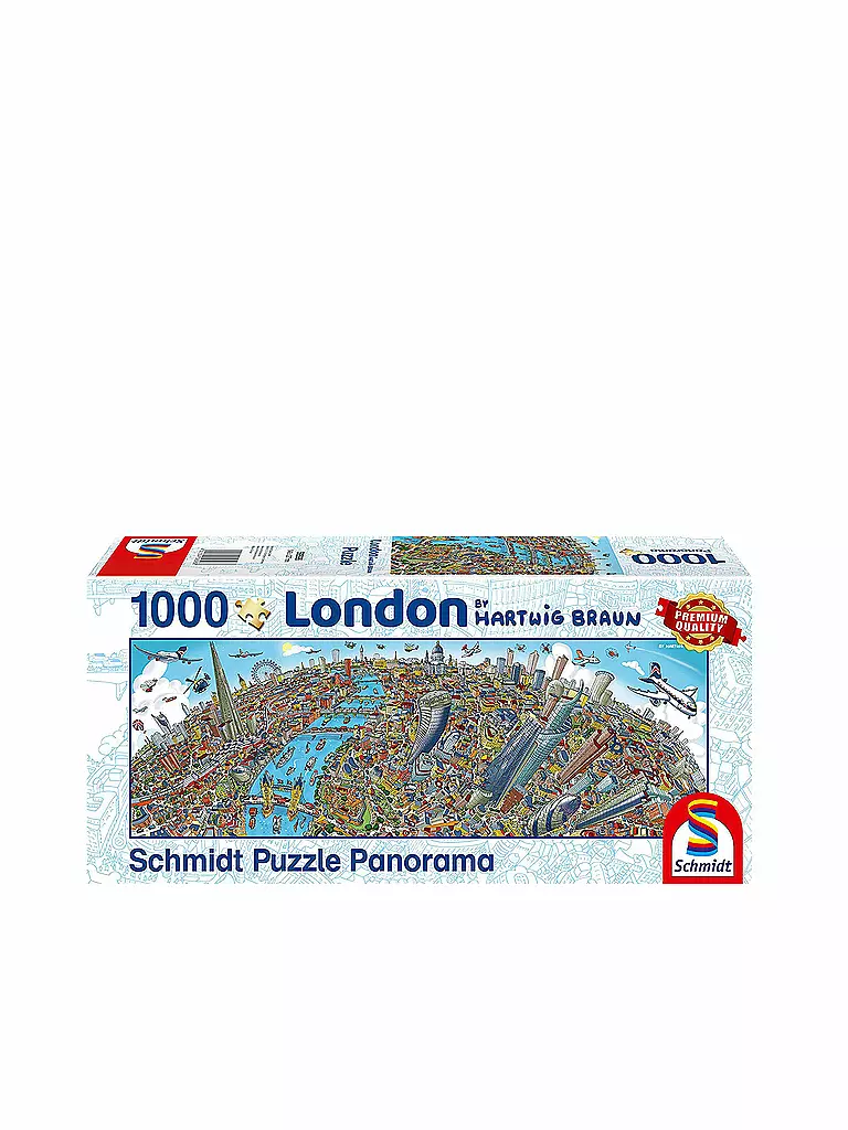 SCHMIDT-SPIELE | Puzzle - Panorama Stadtbild London (1000 Teile) | keine Farbe