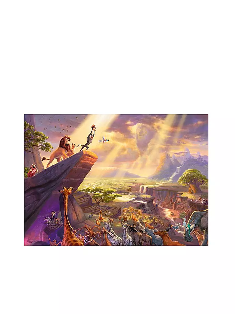 SCHMIDT-SPIELE | Puzzle - Thomas Kinkade Studios: Disney Dreams Collection - König der Löwen 1000 Teile | keine Farbe