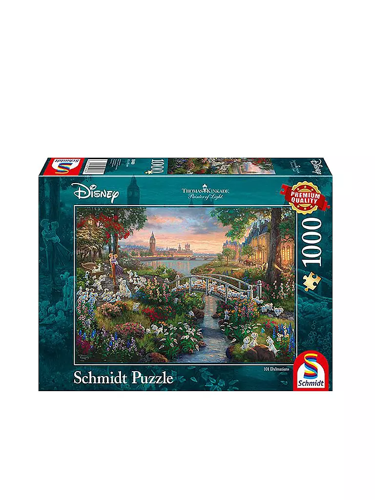 SCHMIDT-SPIELE | Puzzle - Thomas Kinkade Studios: Painter of Light - Disney 101 Dalmatiner 1000 Teile | keine Farbe