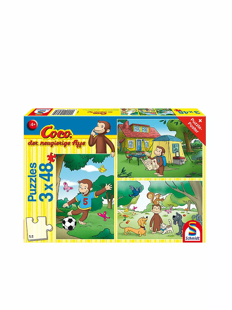 SCHMIDT-SPIELE | Puzzle Mein Freund Coco 3x48 Teile  | keine Farbe