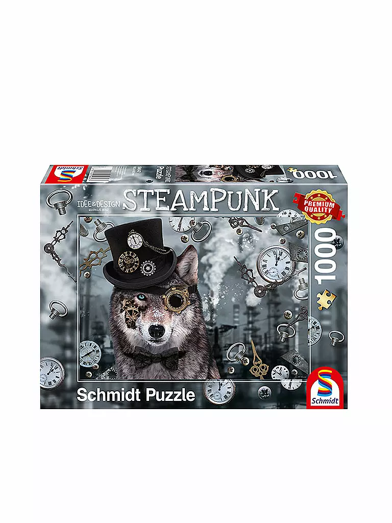 SCHMIDT-SPIELE | Puzzle Steampunk Wolf 1000 Teile | keine Farbe