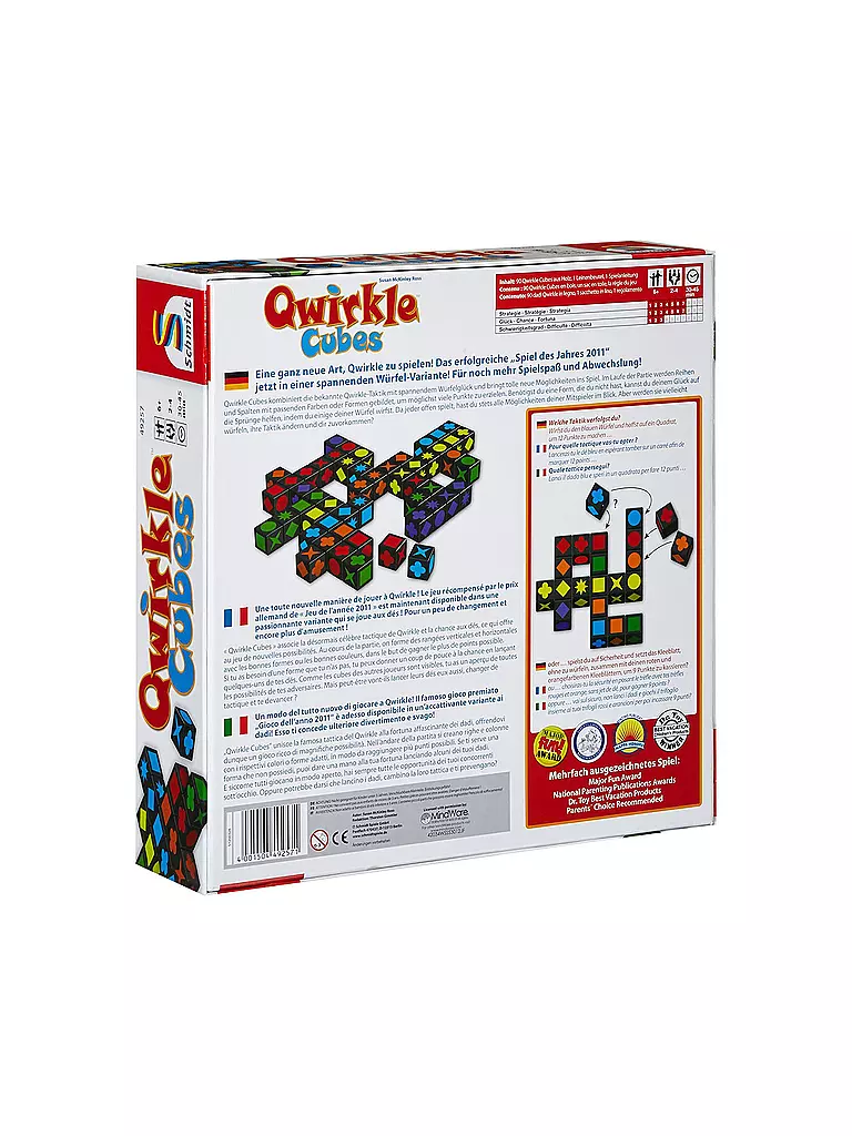 SCHMIDT-SPIELE | Qwirkle Cubes | transparent