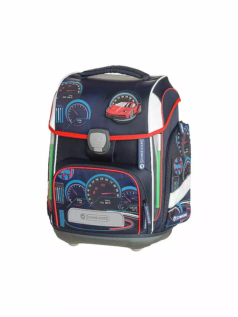 SCHNEIDERS | Schultasche Set 6-tlg Ergolite Car Race | dunkelblau